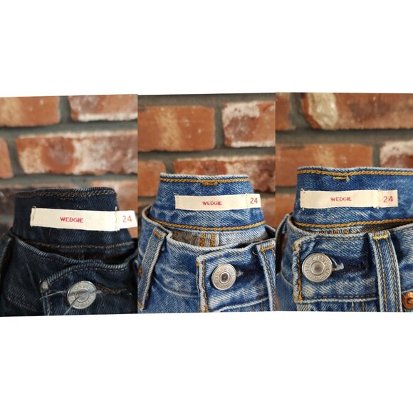 Levi's Lot of (3) Wedgie Icon Fit High Rise Cheeky Ankle Jeans Casual Women's 24 - Picture 12 of 12